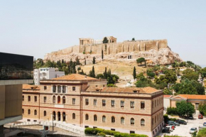 Across Acropolis Museum chic design apartment!